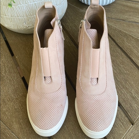 Linea Paolo Felicia Wedge Bootie Sneaker Blush 6.5 - Picture 7 of 11